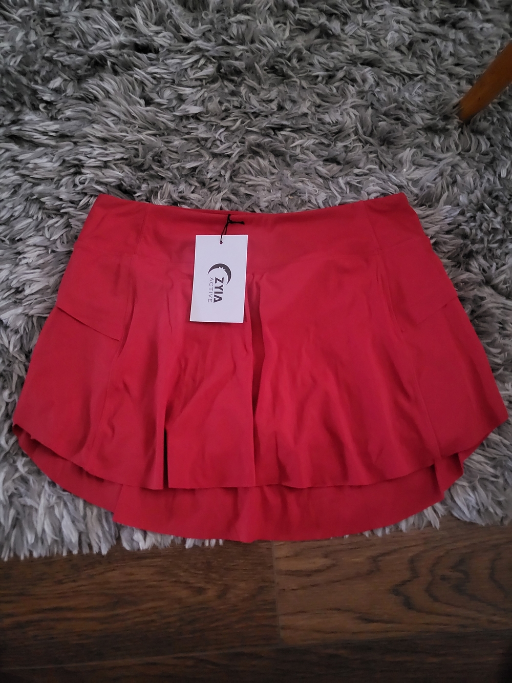 NWT ZYIA Red Grand Slam Skirt
